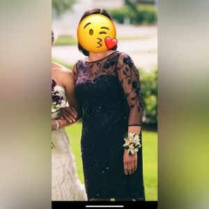 Patra Mother of the Bride dress. Purple with sequins.